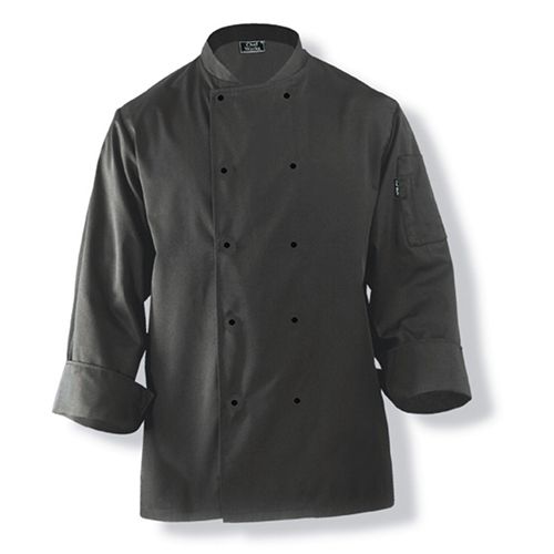 CHEF JACKET BLACK L/SLEEVE-M-DARLING