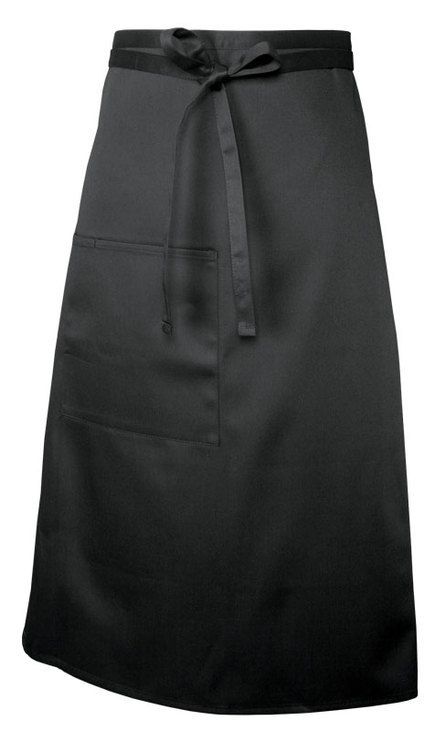 APRON BLACK 3/4 OFFSET - BISTRO