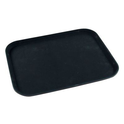 RECT TRAY BLK 350X450MM, PLASTIC N/SLIP