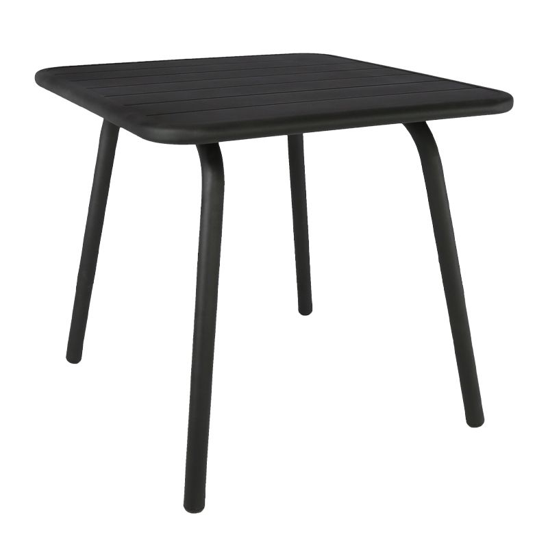 TABLE 80X80 BLK, DURAFURN LISBON