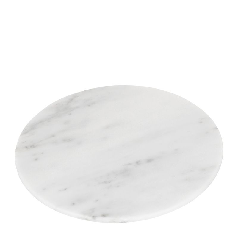 PLATTER ROUND WHITE MARBLE 30CM