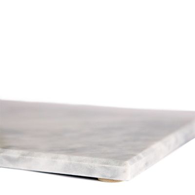 PLATTER RECTANGLE WHITE MARBLE 20X30CM