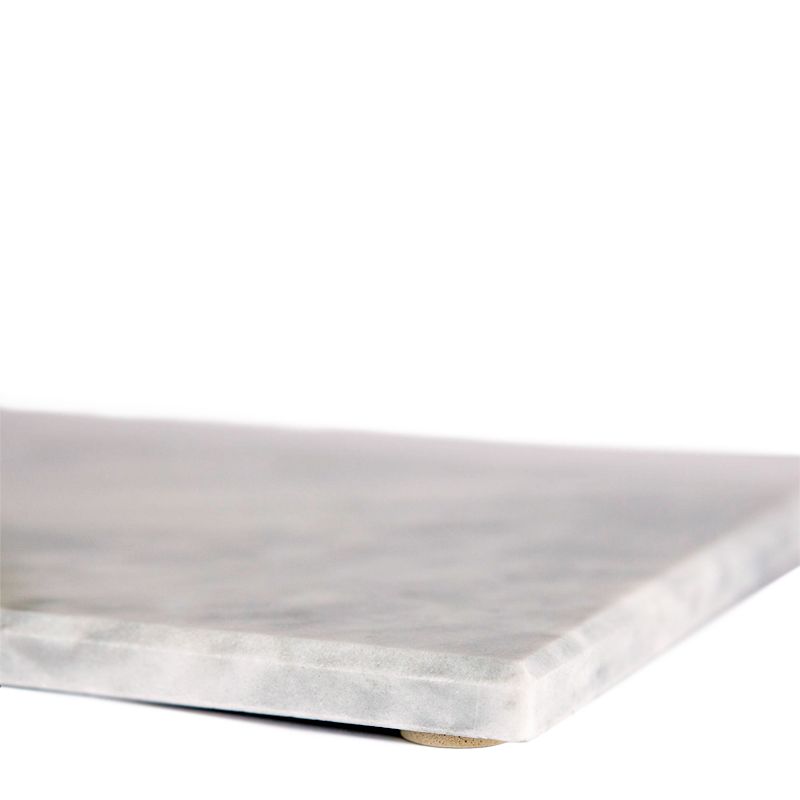 PLATTER RECTANGLE WHITE MARBLE 20X30CM