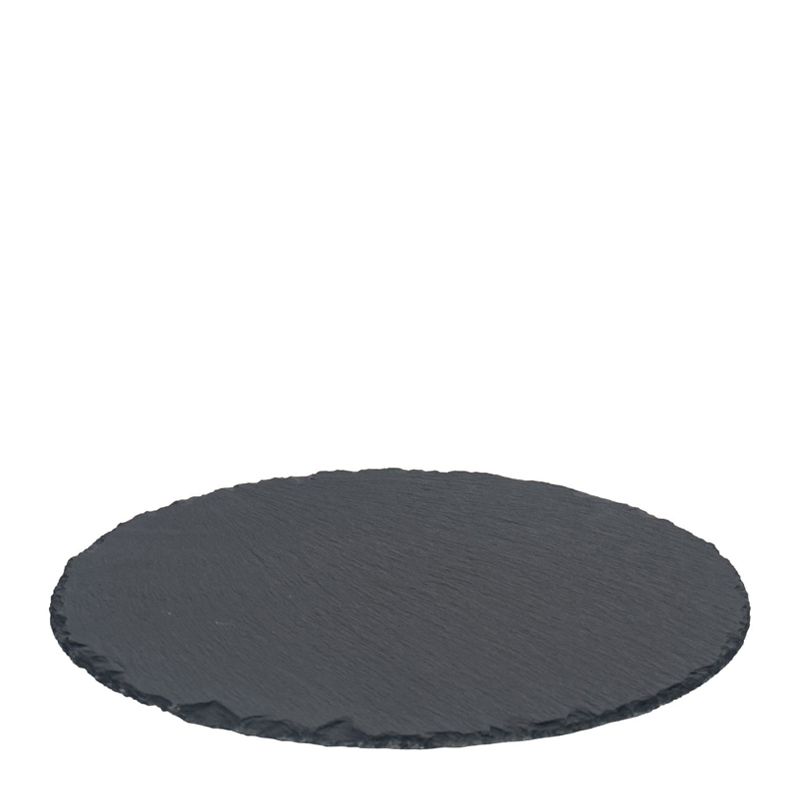 PLATTER ROUND SLATE 34CM