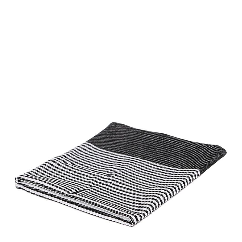 TEATOWEL BLK PINSTRIPE COTTON 70X50CM