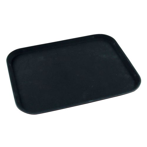 RECT TRAY BLK 380X510MM, PLASTIC N/SLIP