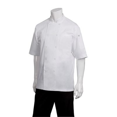 CHEF JACKET WHT S/SL COOLVENT-M-MONTREAL
