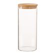 STORAGE JAR W/WOODEN LID 1.5LT, ARGON