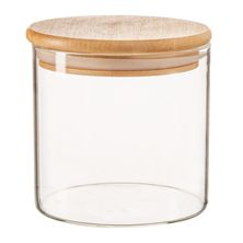 STORAGE JAR W/WOODEN LID 550ML, ARGON