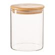 STORAGE JAR W/WOODEN LID 750ML, ARGON