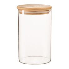 STORAGE JAR W/WOODEN LID 1LT, ARGON