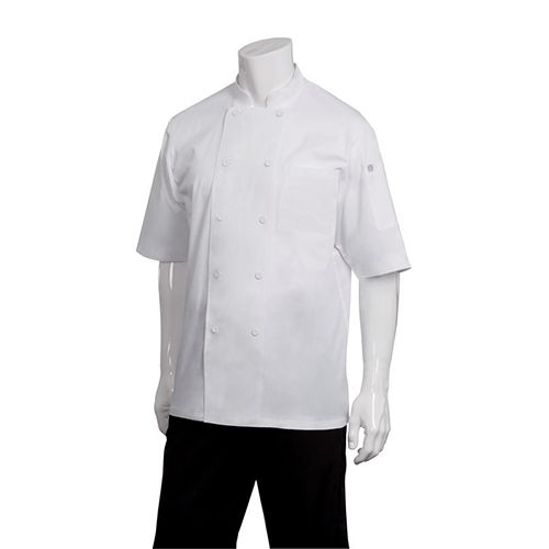 CHEF JACKET WHTS/SL COOLVENT-XS-MONTREAL