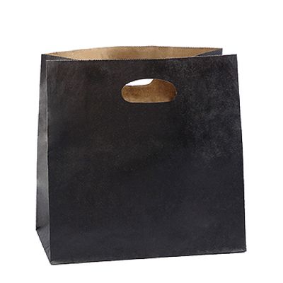 BLACK DIE-CUT TAKEAWAY BAG, DETPAK