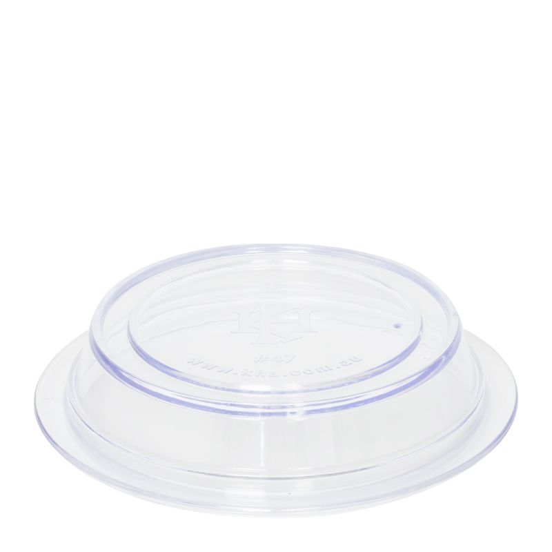 ROUND COVER CLEAR 125mm LOW PROFILE SAN (47)