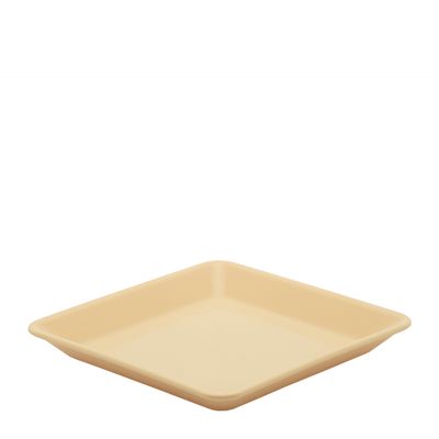 BREAD/BUTTER PLATE 140 x 140mm YELLOW PP (23)