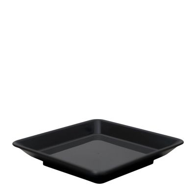 BREAD/BUTTER PLATE 140 x 140mm BLACK PP (23)