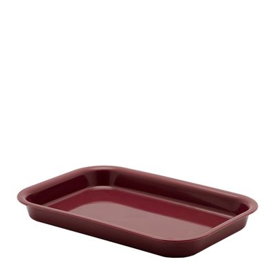 RECTANGULAR TRAY BURGUNDY PP (25)