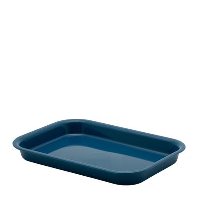 RECTANGULAR TRAY BLUE PP (25)