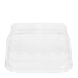 DISPOSABLE LID (#40) FOR SQUARE BOWL #19 PET 1000 CTN