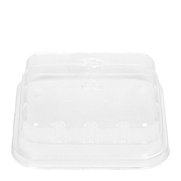 DISPOSABLE LID (#40) FOR SQUARE BOWL #19 PET 1000 CTN