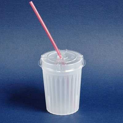 DISPOSABLE LID (#43) FOR TUMBLER #16 #30 W/STRAW SLOT PET 1000 CTN