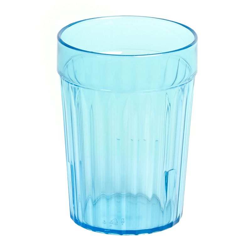 TUMBLER 230mL PLASTIC BLUE SAN (16)