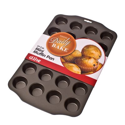 MUFFIN PAN MINI 24 CUP N/ST, D/BAKE