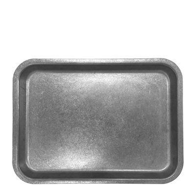 TRAY RECT METAL 19X14CM, FIRED