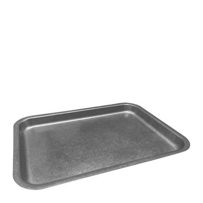 TRAY RECT METAL 19X14CM, FIRED