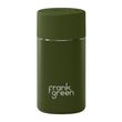 CUP REUSABLE CERAMIC KHAKI 12OZ, F/GREEN