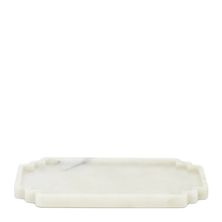 MARBLE TRAY RECT 21X35CM WHITE, SOCIETY