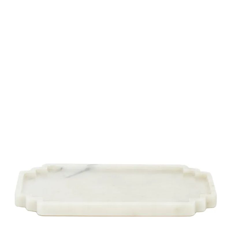 MARBLE TRAY RECT 21X35CM WHITE, SOCIETY