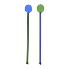 GLASS STIRRERS SET-2 17.5X3CM MULTI FIESTA