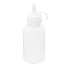 BOTTLE SAUCE CLEAR MINI 50ML W SEAL TIP