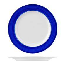 PLATE WIDE BLUE RIM 230MM, AFC STUDIO