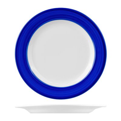 PLATE WIDE BLUE RIM 230MM, AFC STUDIO