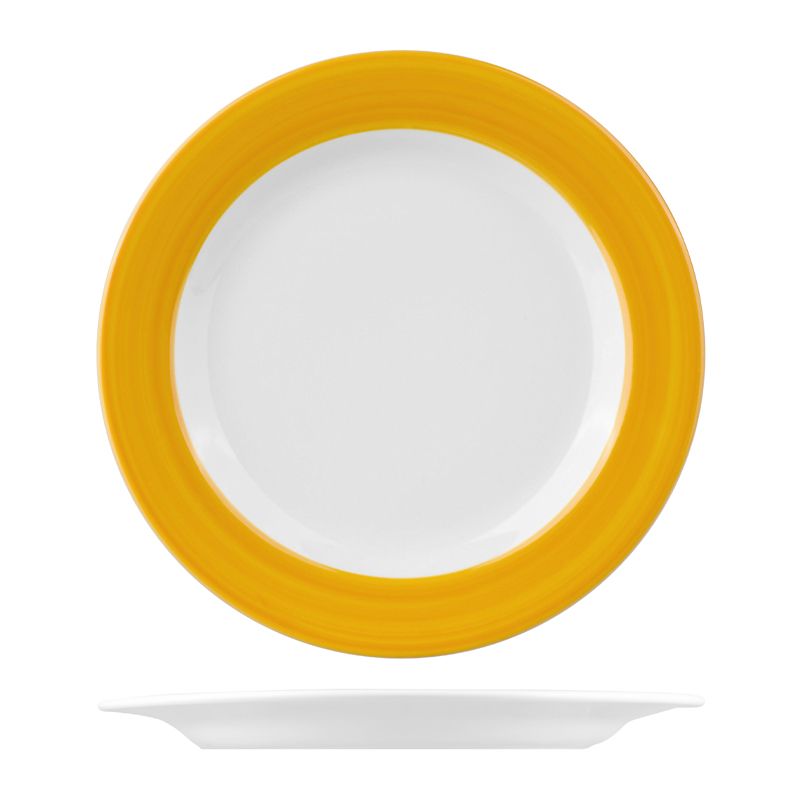 PLATE ROUND YELLOW 230MM WIDE RIM AFC STOCK STUDIO