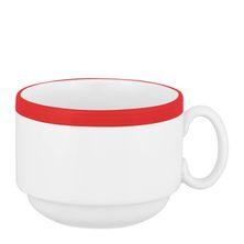 CUP STACKABLE RED 220ML AFC STOCK STUDIO