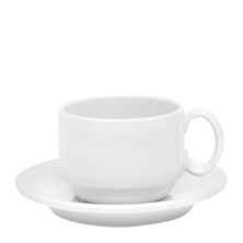 CUP & SAUCER WHT 242ML, AFC FLINDERS