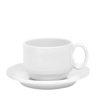 CUP STACKABLE ABLEWARE WHITE 242ML AFC FLINDERS HEALTHCARE