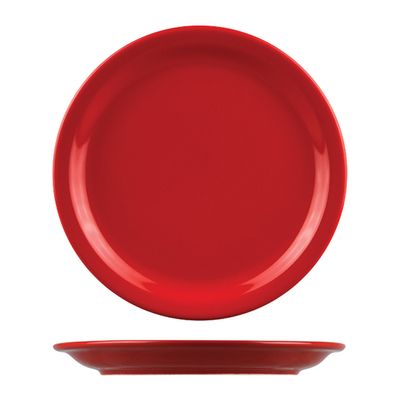 PLATE NARROW RIM RED 160MM, FLINDERS