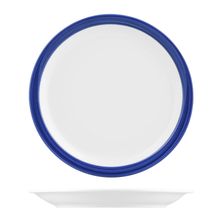 PLATE NARROW BLUE RIM 225MM, AFC STUDIO