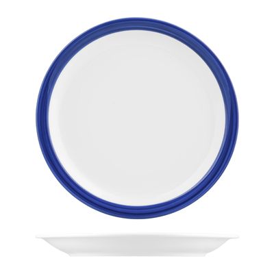 PLATE NARROW BLUE RIM 225MM, AFC STUDIO