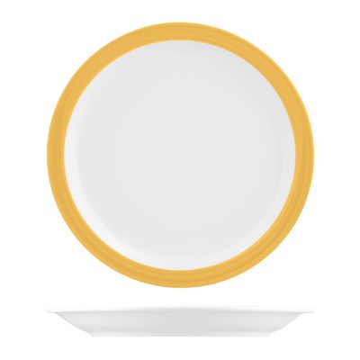 PLATE ROUND YELLOW 230MM NARROW RIM AFC STOCK STUDIO