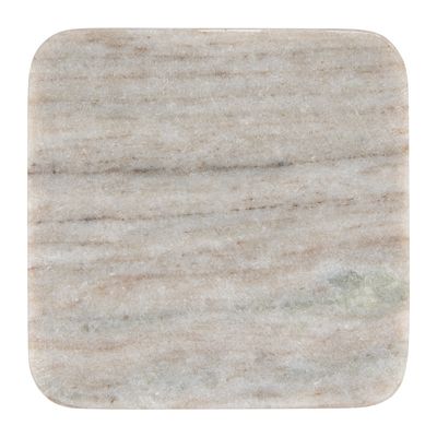 COASTER MARBLE SQUARE BEIGE 10CM, M&W