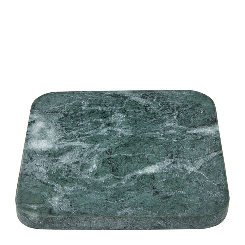 COASTER MARBLE SQUARE GREEN 10CM, M&W