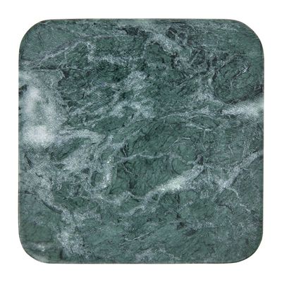 COASTER MARBLE SQUARE GREEN 10CM, M&W