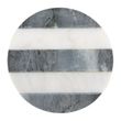 COASTER MARBLE ROUND CHARCOAL STRIPE 10CM, M&W