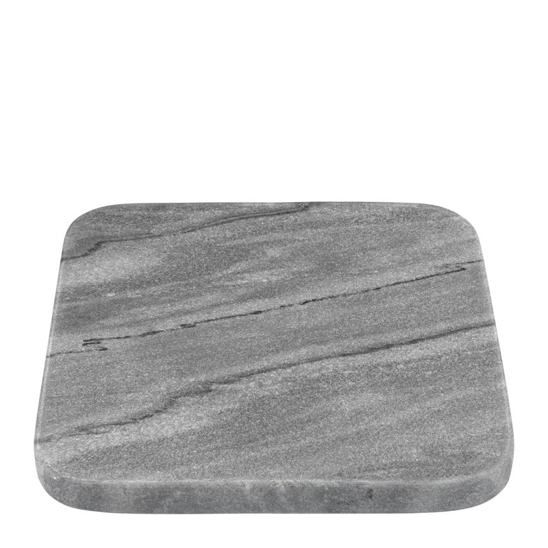 COASTER MARBLE SQUARE CHARCOAL 10CM, M&W