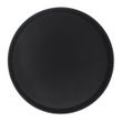 NON SLIP ROUND TRAY 35.5CM BLK CHEFS HAT